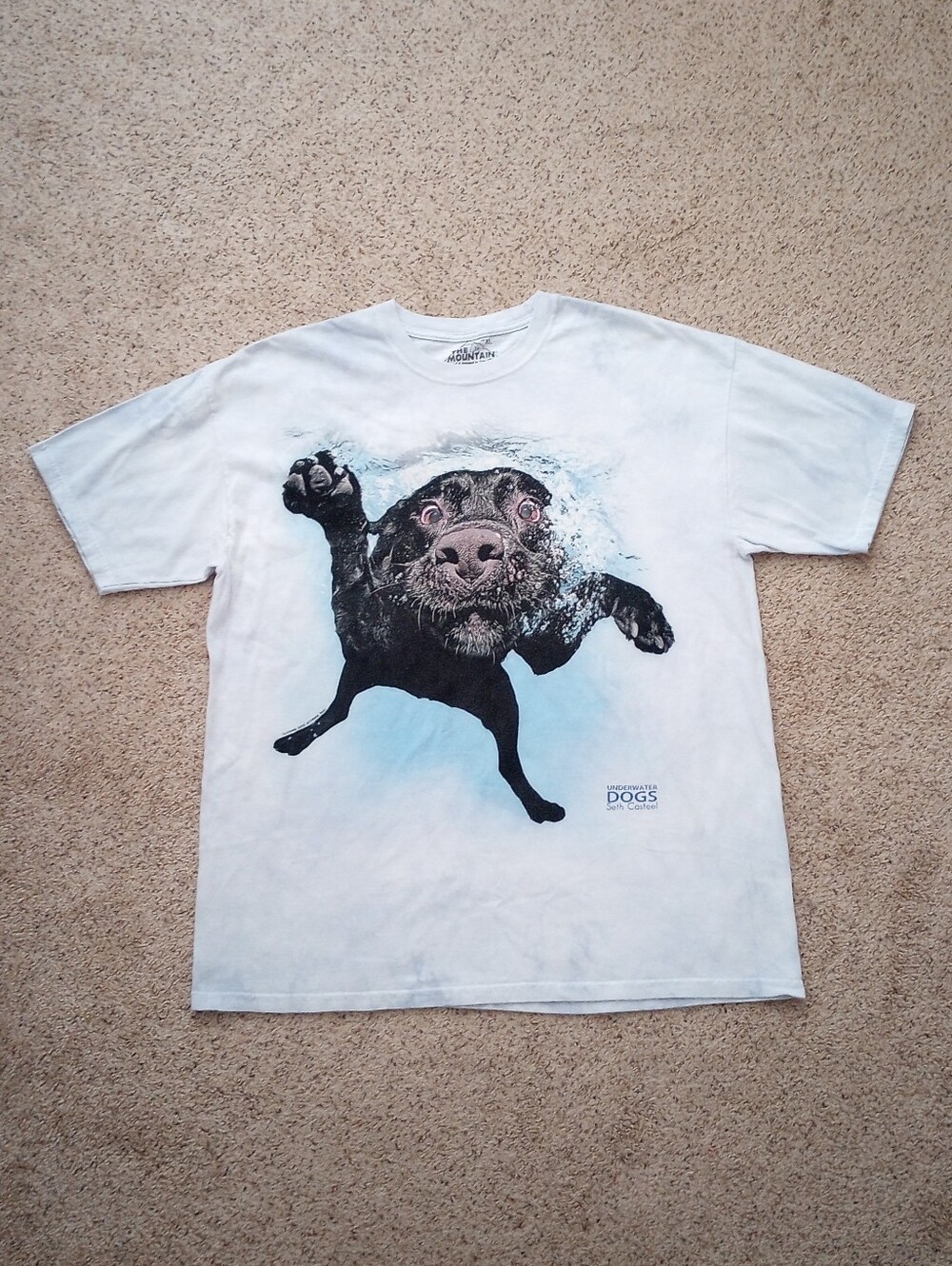 The Mountain Dogs Black Labrador Dog Swimming Shirt Size XL